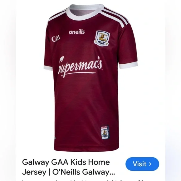 O'Neill Shirts Tops Galway Gaa In The Oneills Youth Galway - Main Image